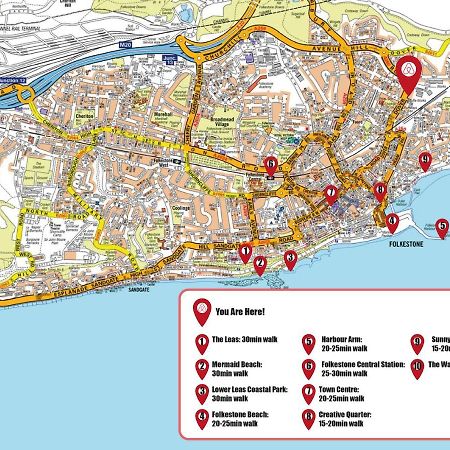 Bijou Annexe, Sea View, Private Entrance & Parking - Folkestone Hotel Bagian luar foto